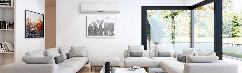 Klimaanlage im Wohnzimmer
