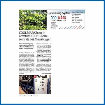 COOLMÄRK baut innovative KEOS-Kältezentrale
