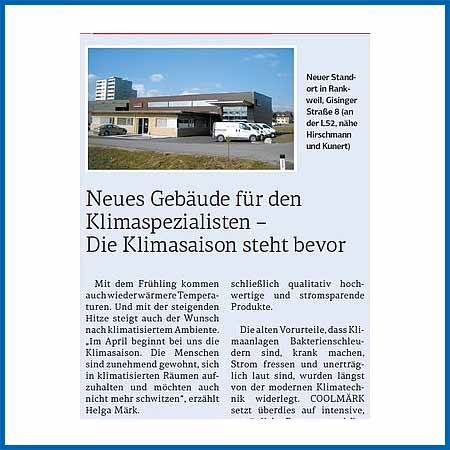 Neues Gebäude für den Klimaspezialisten